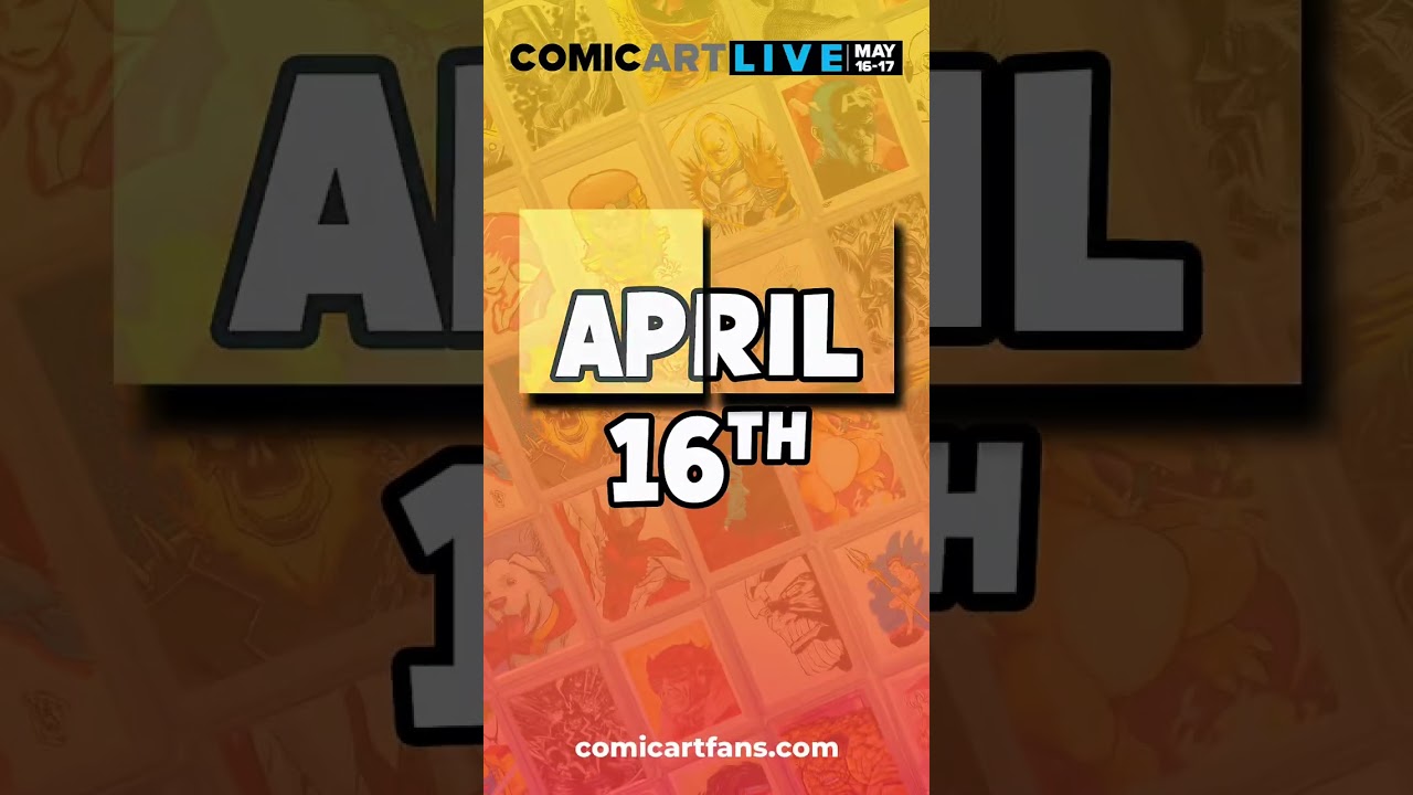 Comic Art LIVE 13 - Artists, art reps, and collectors, it's almost time to setup your booth!