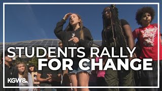 Gresham High students call for better security during walkout