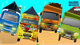 Download lagu Kompilasi Mobil Truk Oleng ! Anti Gosip Kapal Laut KMP Truk Hino Truk Fuso Terbang Antar Paket mp3