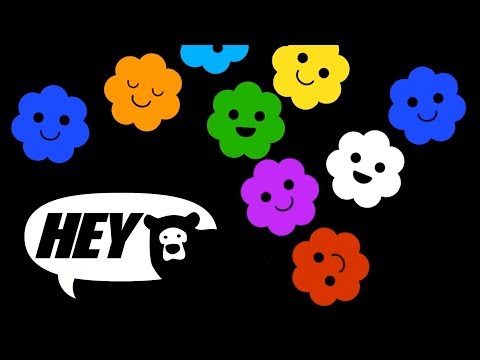 Hey Bear Sensory - Popcorn - Fun Video with songs  - High Contrast Animation