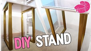 Chic Aquarium Stand DIY - Strong Tank Stand That Looks Pretty!