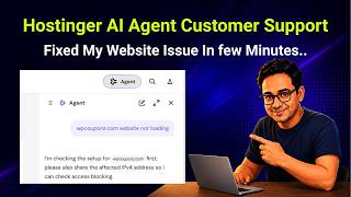 Hostinger AI Agent Customer Support Review | Fixed My New Website Issu
