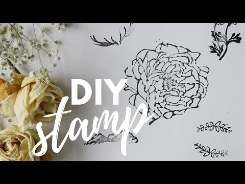 HOW TO MAKE RUBBER STAMP TUTORIAL | Katie Jobling Art