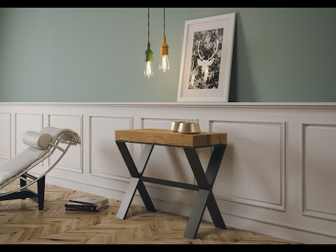 Console extensible avec pieds en X Xenia