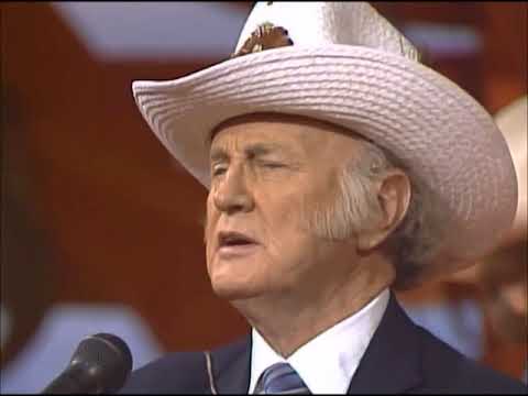 BILL MONROE sings Mighty Dark to Travel on Hee Haw 1984