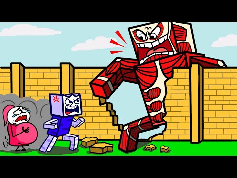 Max's Puppy Dog - Survive Minecraft Attack on Titans! Max Plays As Eren Yeager | Max's Puppy Dog Cartoon