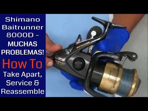 Shimano Baitrunner 8000D - MUCHAS PROBLEMAS And Rebuild: Fishing Reel Repair