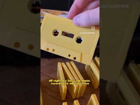 Cassettes from scratch - Labels (Failed Attempt) 🎶📼Making Cassette Tapes: (Pt. 8) #cassette