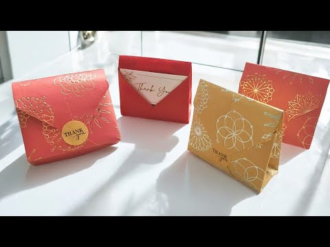Mini origami gift bag for a small present ・Simple & Easy Paper Craft・I.Sasaki