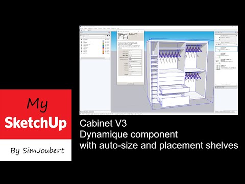 Sketchup Dynamic component - Cabinet
