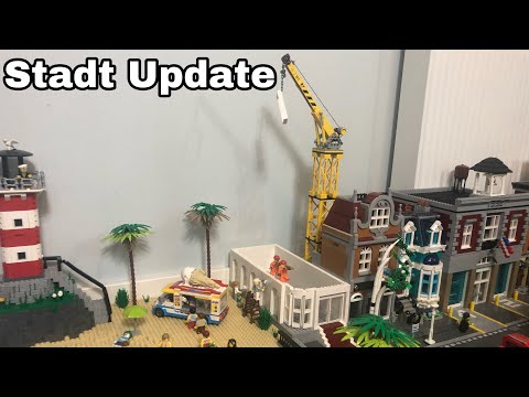 Bau einer Lego Stadt Teil 22 - Baustelle und Kaimauer - Sushi Laden Fail!