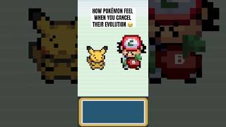 How Pokemon feel when you cancel their evolution 😂 #pokemon #shorts