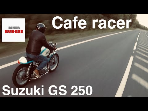 Suzuki GS 250 cafe racer/ first ride