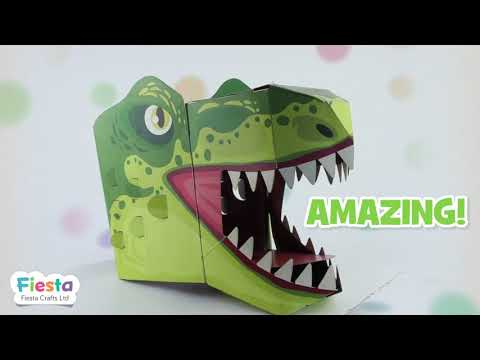 Youtube Video for 3D T-Rex Head - Make a Mask!