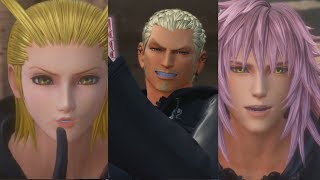 Kingdom Hearts III-Boss Battle: Sora & Mickey vs Luxord, Marluxia & Larxene (proud mode/Lv1)