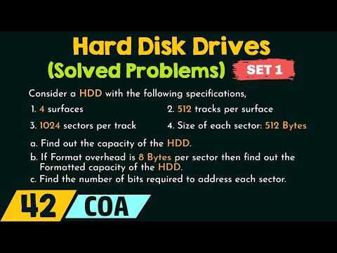 Hard Disk Drives (Solved Problems) - Set 1
