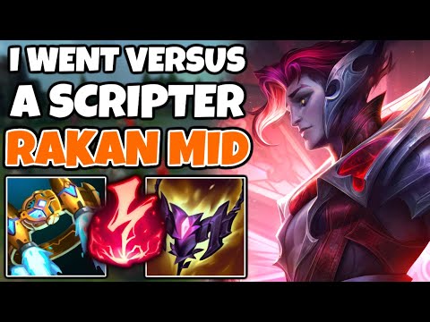 AP Rakan Mid but I go against a Scripter (Dodges every skillshot with a program) | Off-Meta Climb