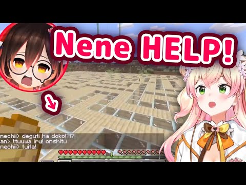 Vtube Tengoku - Nene Saves Roboco From Ollie's Maze in Minecraft 【ENG Sub/Hololive】