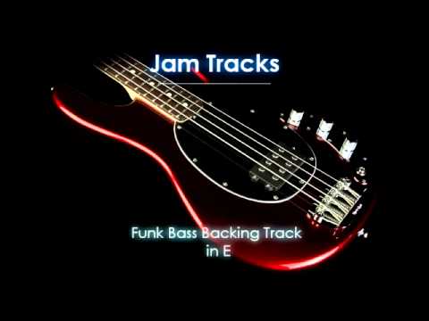 Funk Bass Backing Track in E