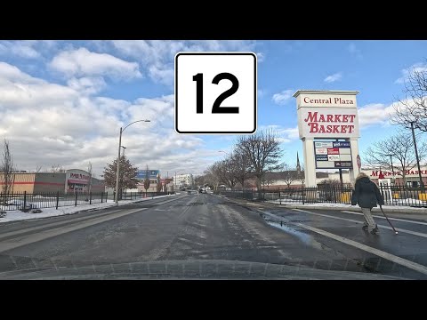 ⁴ᴷ⁶⁰ Driving Massachusetts Route 12 from Leominster, MA to Fitchburg, MA