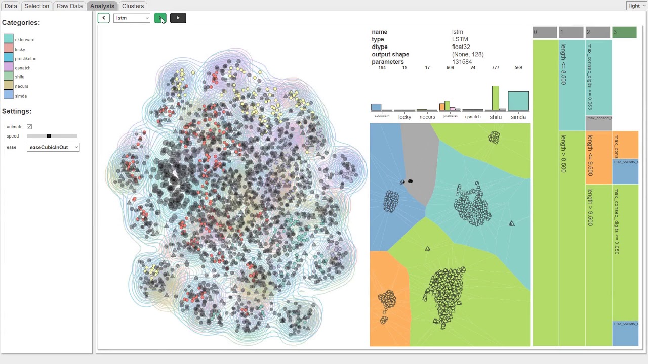 Interpretable Visualizations of Deep Neural Networks for Domain Generation Algorithm Detection