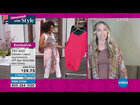 Colleen Lopez Asymmetric OfftheShoulder Mini Dress