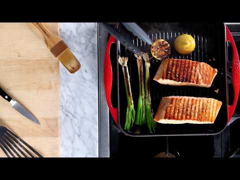Simple Grilled Salmon in the Le Creuset Reservoir Grill