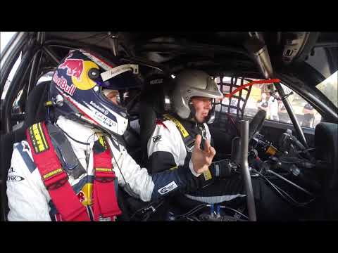 Niki Schelle mit Mattias Ekström Rallyecross am Estering