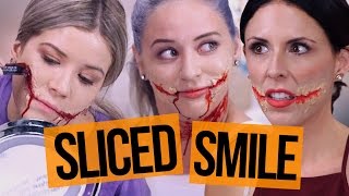 Semi-Successful HALLOWEEN Sliced Smile TUTORIAL!? (Beauty Break)