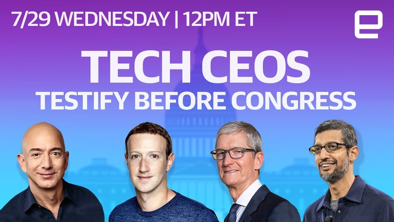 Apple, Google, Amazon, and Facebook testify before Congress: Watch LIVE