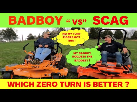 BADBOY vs SCAG Which Zero Turn Is Better ! #mower #zeroturn #scag #badboy
