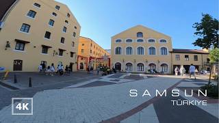 Bulvar AVM, Subaşı Meydanı, Taşhan ve Saathane Meydanı, 4K Yürüyüş Turu- SAMSUN,