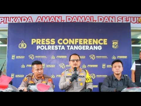 POLRESTA TANGERANG AMANKAN PELAKU PENGEROYOKAN