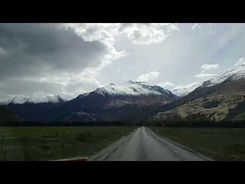 Wanaka to Rob Roy Glacial Track driving hyperlapse
