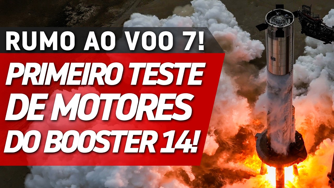 SUPER HEAVY B14 TESTA RAPTORS ANTES DO VOO 7 - Space Orbit News