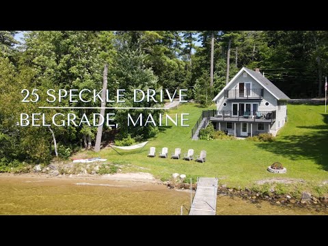 Private and Beautiful Waterfront Great Pond - 25 Speckle Dr, Belgrade Maine -SOLD
