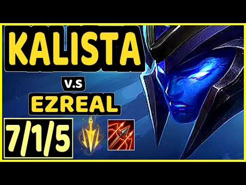 JUZINHO (KALISTA) vs EZREAL - 7/1/5 KDA BOTTOM ADC GAMEPLAY - BR Ranked GRANDMASTER