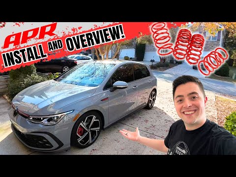 Lowering My MK8 GTI with APR Springs! Full Install!