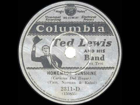 1930 Ted Lewis - Homemade Sunshine