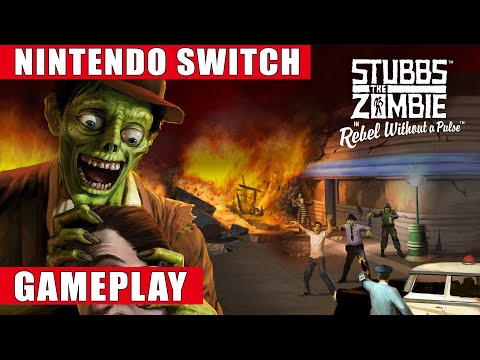 Stubbs the Zombie in Rebel Without a Pulse Nintendo Switch Gameplay