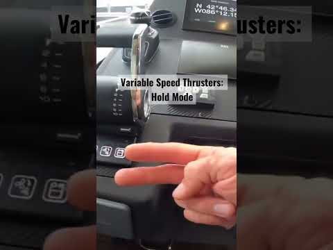Side Power Thrusters Hold Mode explained #yacht #yachtcaptain #yachtdocking #shorts