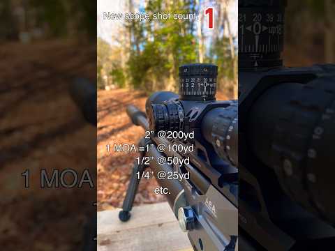1 Shot Zero your scope like a pro - then go straight to 100yd! #aea #elementmax #50cal #airgun