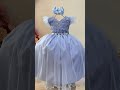 Vestido Infantil Longo Azul C/ Apliques Luxo Daminas Festas