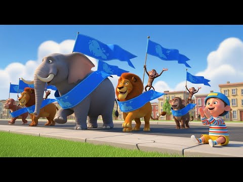 Die Große Tierparade im Dorf | Beste Kinderreime und Kindersongs