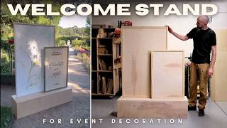 Welcome Stand for Events — Easy Beginner Woodworking Build (Full Tutorial)”