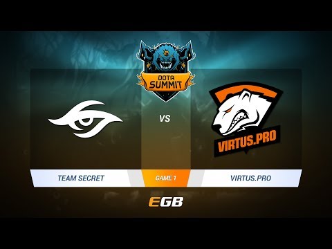 Team Secret vs Virtus.Pro, Game 1, DOTA Summit 7 LAN-Final, Day 5