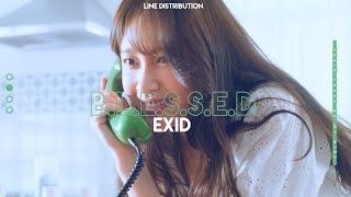 &#39;B.L.E.S.S.E.D&#39; (EXID (이엑스아이디)) • Line distribution