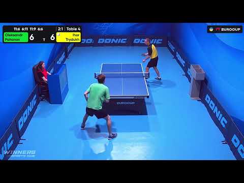 12:25 Oleksandr Pohonov - Ihor Trydukh 30.07.2023 TT Euro.Cup Ukraine Professional. TABLE 4