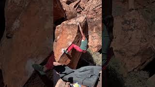 Video thumbnail of Life Without Liberty, V6. Red Rocks