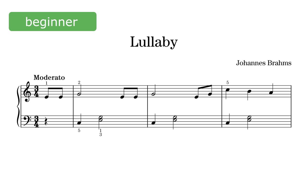 Lullaby - Brahms
